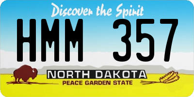 ND license plate HMM357