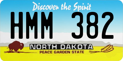ND license plate HMM382