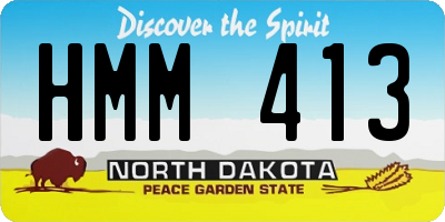 ND license plate HMM413