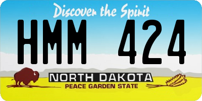 ND license plate HMM424