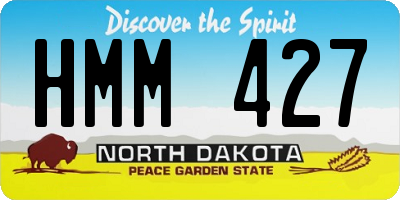 ND license plate HMM427