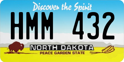ND license plate HMM432