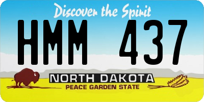 ND license plate HMM437