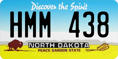 ND license plate HMM438