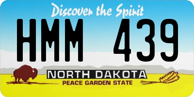 ND license plate HMM439