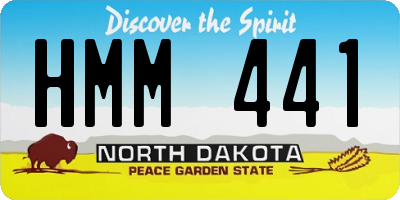 ND license plate HMM441