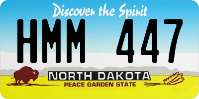 ND license plate HMM447