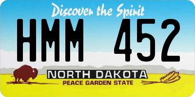 ND license plate HMM452