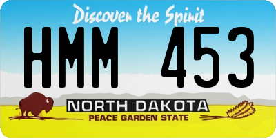 ND license plate HMM453