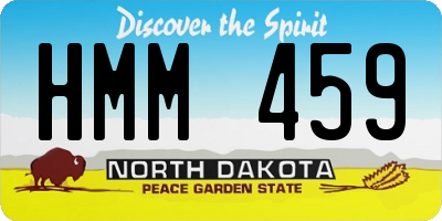 ND license plate HMM459