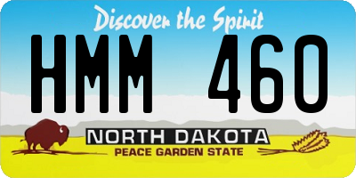 ND license plate HMM460