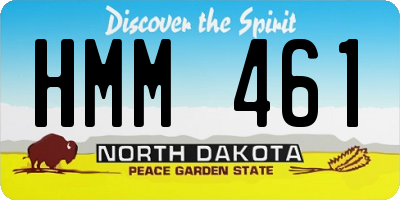 ND license plate HMM461