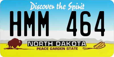 ND license plate HMM464
