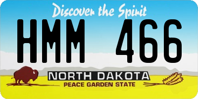 ND license plate HMM466