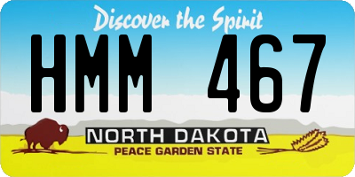 ND license plate HMM467