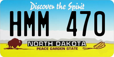 ND license plate HMM470