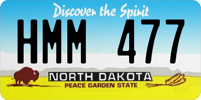 ND license plate HMM477