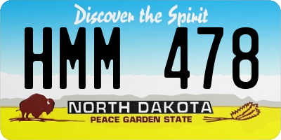 ND license plate HMM478