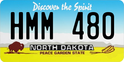 ND license plate HMM480