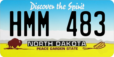 ND license plate HMM483