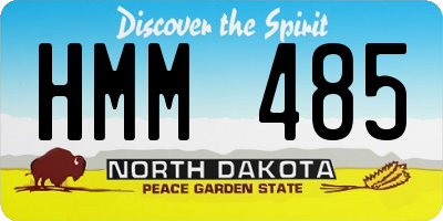 ND license plate HMM485