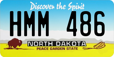 ND license plate HMM486