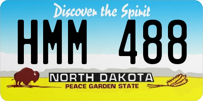 ND license plate HMM488