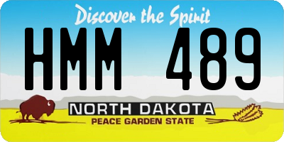 ND license plate HMM489