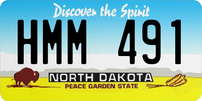 ND license plate HMM491