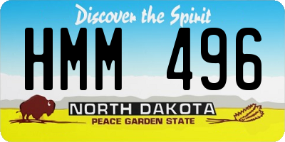 ND license plate HMM496