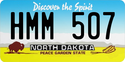 ND license plate HMM507