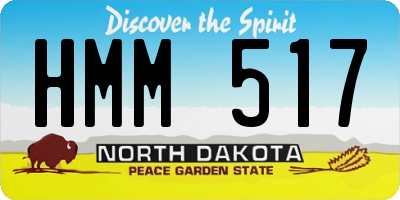 ND license plate HMM517