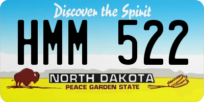 ND license plate HMM522