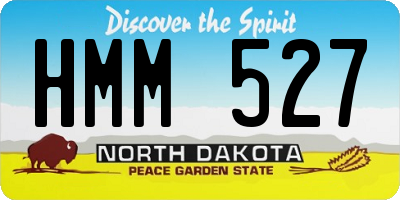ND license plate HMM527