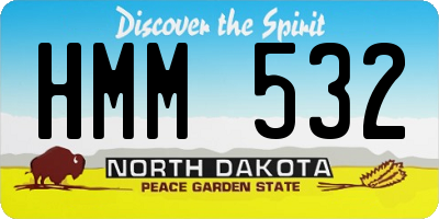 ND license plate HMM532
