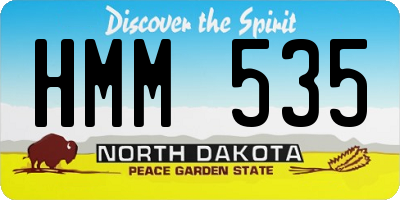 ND license plate HMM535