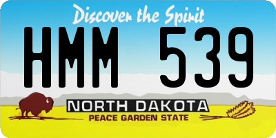 ND license plate HMM539