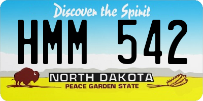 ND license plate HMM542