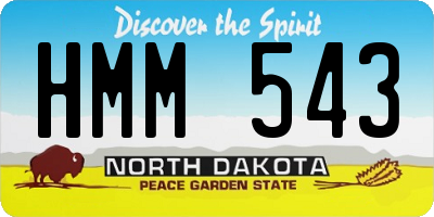 ND license plate HMM543