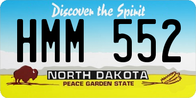 ND license plate HMM552