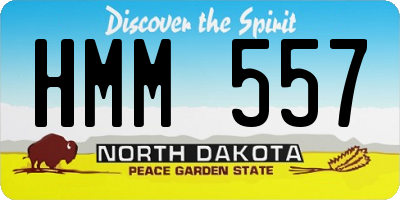 ND license plate HMM557