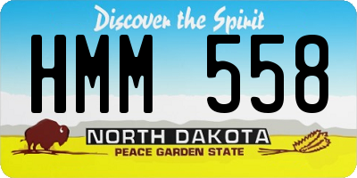ND license plate HMM558