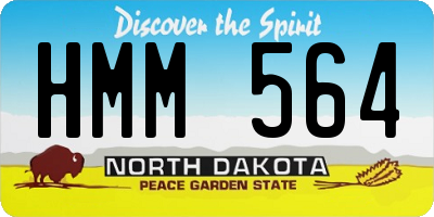 ND license plate HMM564