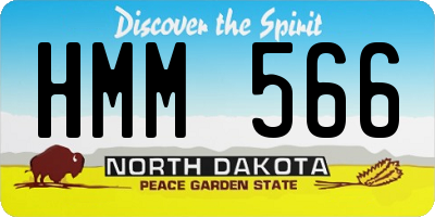 ND license plate HMM566
