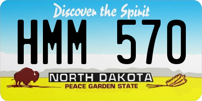 ND license plate HMM570