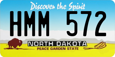 ND license plate HMM572