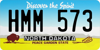 ND license plate HMM573