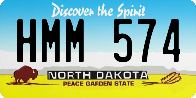 ND license plate HMM574