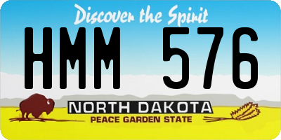 ND license plate HMM576