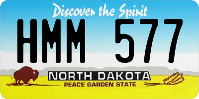 ND license plate HMM577